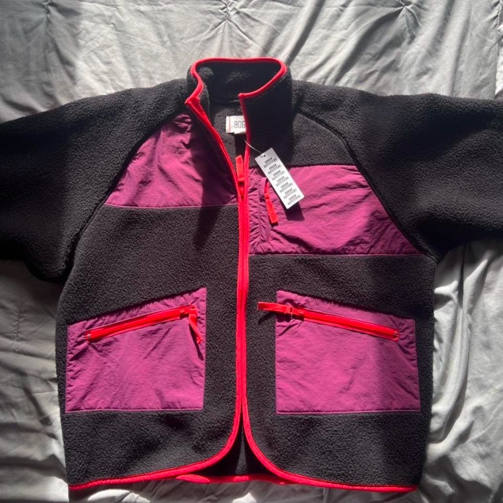 Urban Outfitters NWT patchwork parka fuzzy warm jacket